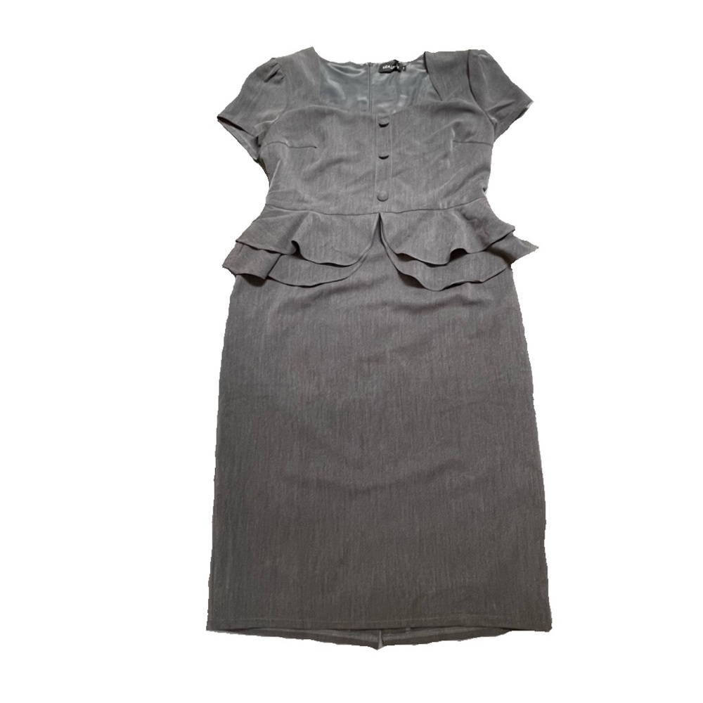 Liza Luxe grey dress purchased from ModCloth - Dark Grat Size L NWOT